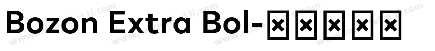 Bozon Extra Bol字体转换